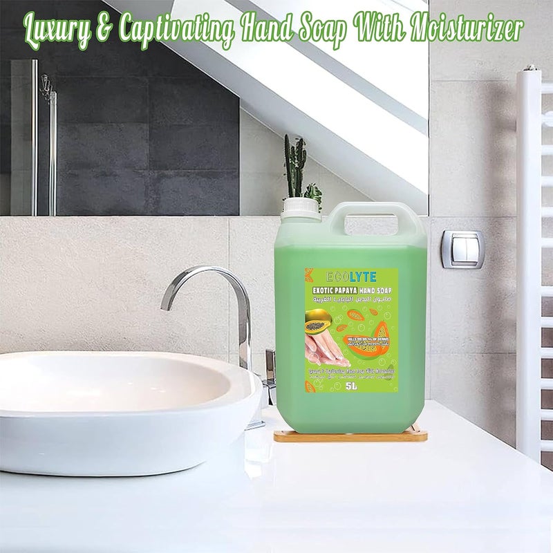 ECOLYTE+ صابون اليدين إيكوليت+ بابايا غريبة - 5 لتر - Image 5